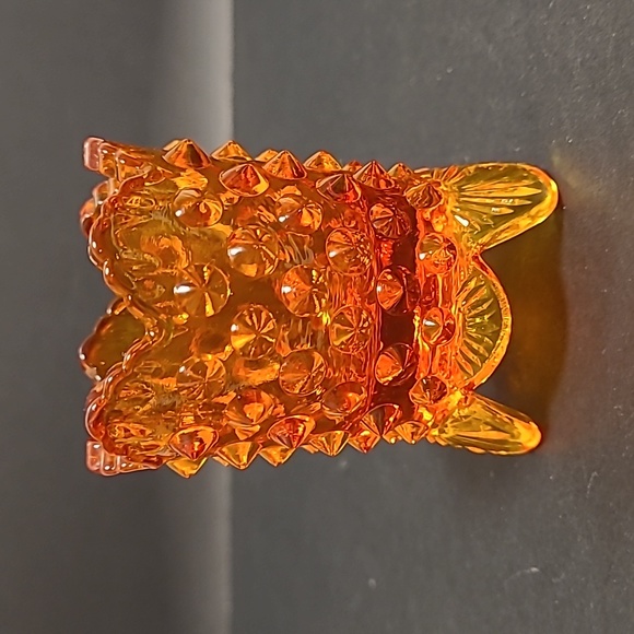 Vintage Footed Fenton Hobnail Toothpick Holder - Picture 4 of 16